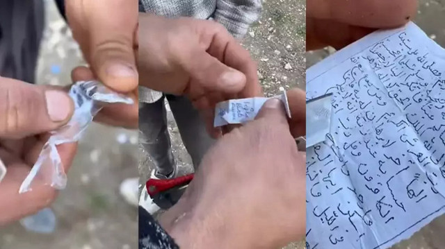 Balık avlamak için gitti; kağıt, muska ve genç bir kadının fotoğrafını buldu.