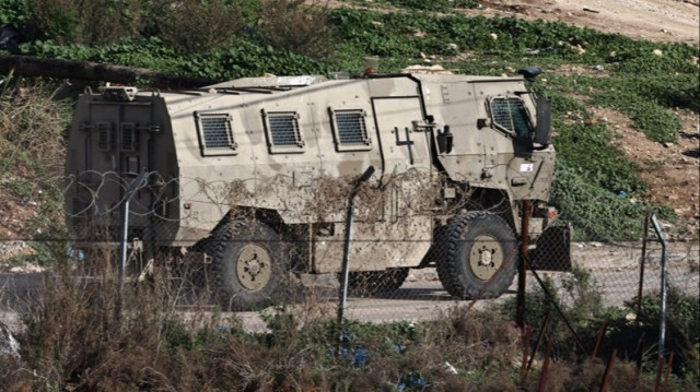 Un véhicule militaire de l'armée d'occupation en Palestine occupée, le 07 janvier 2025.