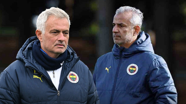 Jose Mourinho (solda) & İsmail Kartal (sağda)