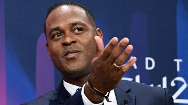 L'ancien footballeur néerlandais Patrick Kluivert à Nyon, le 17 mars 2023.