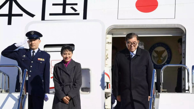 Le Premier ministre japonais, Shigeru Ishiba et son épouse.