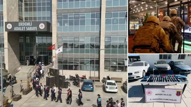 105 adet cep telefonu, 115 adet sim kart, 10 adet USB bellek, 30 adet bilgisayar, 5 adet hardisk, 10 adet hafıza kartı, 91 adet banka kartı ile 3 lüks otomobile el konuldu.