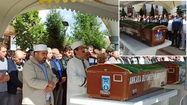 Ankara'da otomobilin park halindeki tıra çarptığı kazada ölen iki kardeşin cenazesi toprağa verildi.


