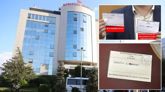 Bayrampaşa Belediyesi Başkanvekilliği seçimi iptal edildi.