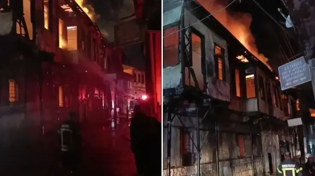 İş yerinde çıkan yangın, ekipler tarafından kısa sürede söndürüldü