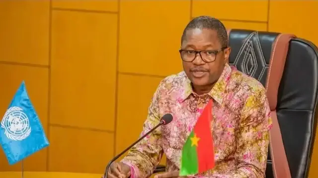 Le ministre burkinabè des affaires étrangères, Karamoko Jean Marie Traoré.