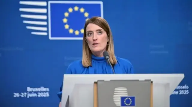 EU Parliament Chief Urges Full Implementation of Gaza Ceasefire