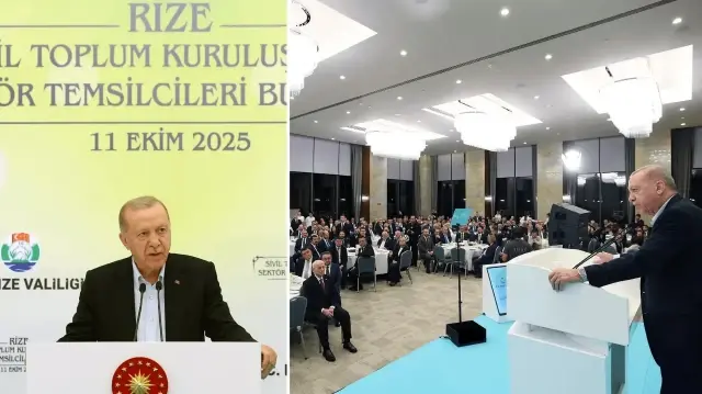 Cumhurbaşkanı ve AK Parti Genel Başkanı Recep Tayyip Erdoğan, Rize'de Sivil Toplum Kuruluşları ile Buluşma ve Akşam Yemeği'ne katılarak bir konuşma yaptı.