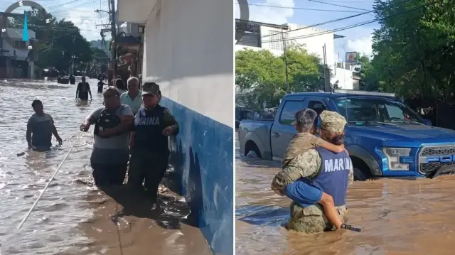 Meksika basınına göre, son yılların en büyük sel felaketinin yaşandığı 5 eyalette binlerce kişi elektriksiz kaldı.