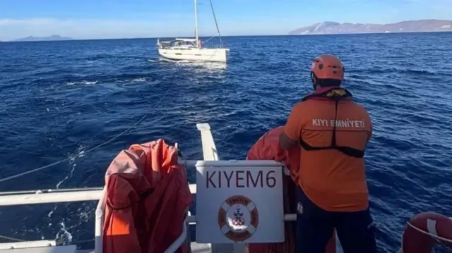 Muğla açıklarında korku dolu anlar