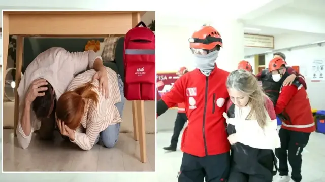 3 milyon öğrenci aynı anda tatbikat yaptı