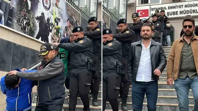 Yakalanan şüpheliler, emniyetteki işlemlerin ardından adli makamlara sevk edildi.