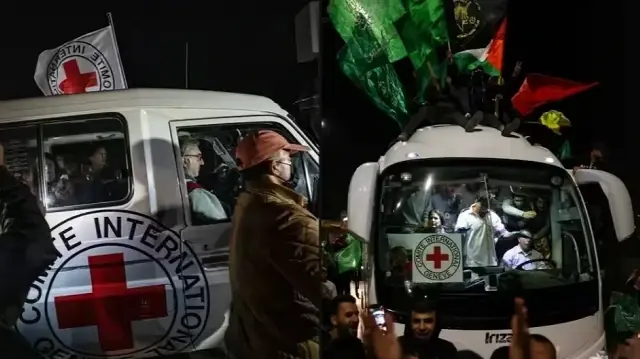 الصليب الأحمر يتسلم جثتي أسيرين إسرائيليين بغزة