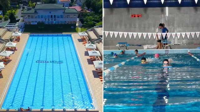 Tesettürlü kadın TSYD'ye ait Levent'teki havuza alınmadı.