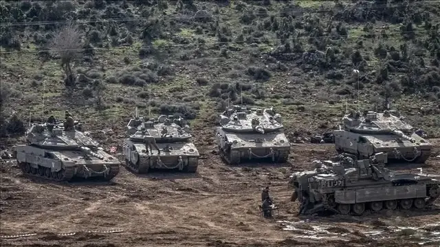 3 آليات عسكرية إسرائيلية تتوغل في قضاء النبطية جنوب لبنان