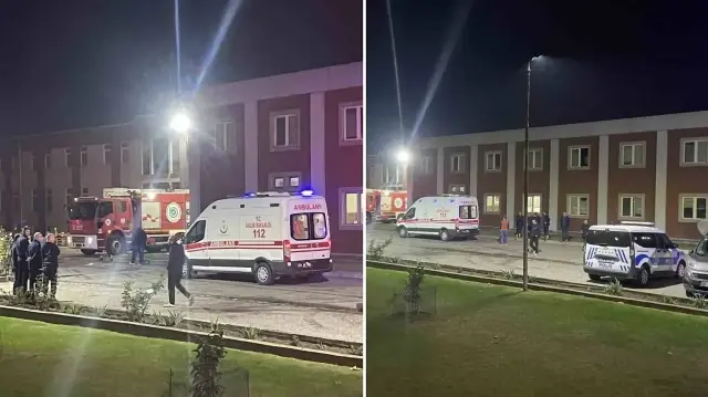 Dumandan etkilenen T.K. ve A.Y. sağlık ekipleri tarafından ambulans ile Kapaklı Devlet Hastanesi’ne kaldırıldı.