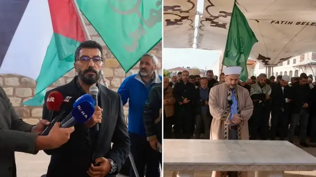 Gazze'de şehit edilen Filistinli gazeteci için İstanbul’da gıyabi cenaze namazı kılındı