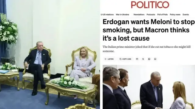 İtalya Başbakanı Meloni daha önce sigarayı 13 yıl önce bıraktıktan sonra tekrar içmeye başladığını söylemişti.