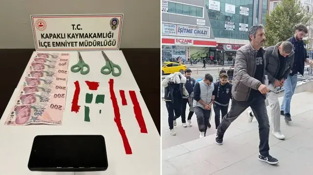 Tekirdağ’da uyuşturucu ticareti yaptıkları öne sürülen 2 şüpheli tutuklandı