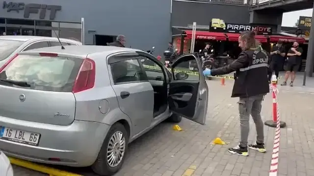 BURSA'NIN NİLÜFER İLÇESİNDE PODYUM PARK EĞLENCE MERKEZİNDE BULUNAN BİR KAFENİN SORUMLU MÜDÜRÜ UĞRADIĞI SİLAHLI SALDIRIDA AĞIR ŞEKİLDE YARALANDI.