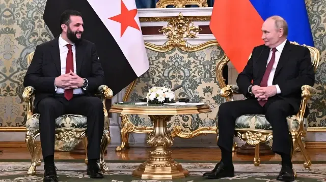 Putin praises Syrian election during Sharaa's Moscow visit
