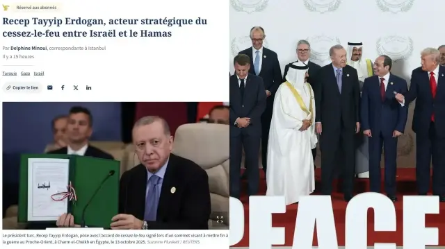 Cumhurbaşkanı Recep Tayyip Erdoğan, Mısır'ın Şarm El Şeyh şehrinde düzenlenen Barış Zirvesi'nde