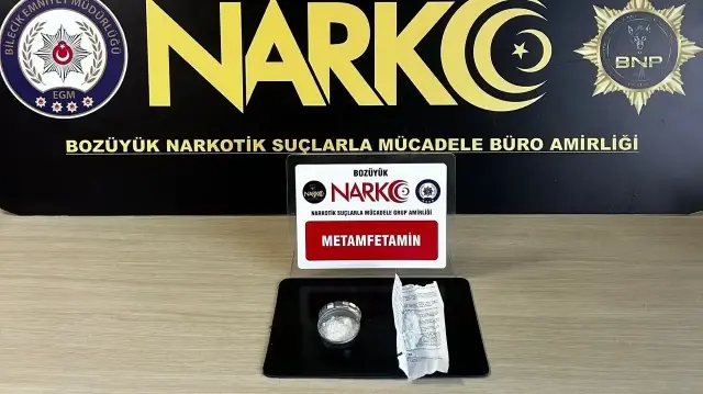 Bilecik'te ele geçirilen uyuşturucular.