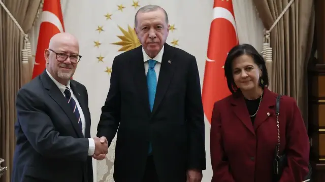 Meksika Büyükelçisi Francisco Javier Diaz De Leon, Cumhurbaşkanı Erdoğan'a güven mektubunu sundu.