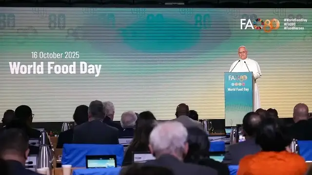 Pope condemns using food as a weapon on World Food Day
