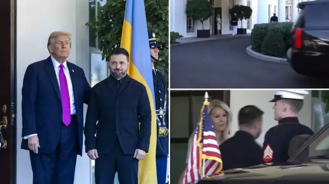 Trump ve Zelenski, basın açıklamasının ardından ikili görüşme gerçekleştirdi.