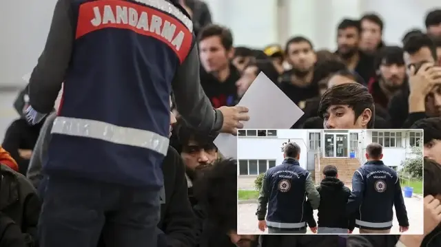 Düzensiz göçmenler tespit diliyor (Arşiv)