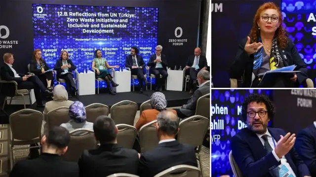 Panele katılan BM Nüfus Fonu (UNFPA) Türkiye Temsilcisi Mariam A. Khan,konuşma yaptı.