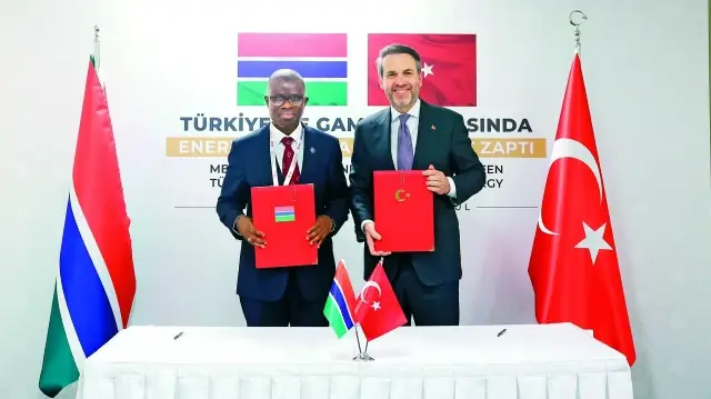Türkiye ile Gambiya arasında enerji alanında iş birliğinin geliştirilmesi amacıyla ‘Türkiye Cumhuriyeti Hükümeti ve Gambiya Cumhuriyeti Hükümeti Arasında Enerji Alanında İşbirliğine İlişkin Mutabakat Zaptı’ imzalandı.