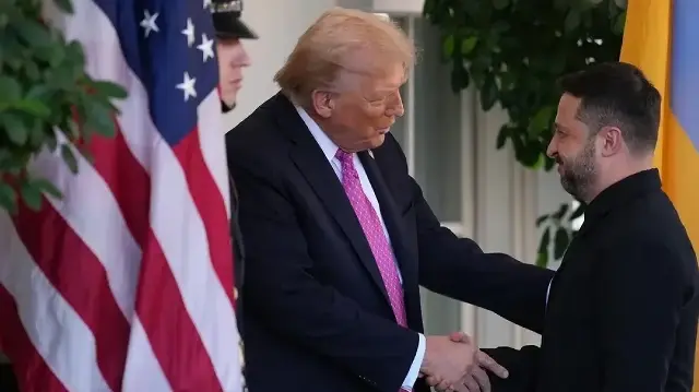 Президент США Дональд Трамп и президент Украины Владимир Зеленский