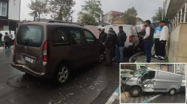 Kocaeli'de freni boşalan tanker 8 araca çarparak durdu