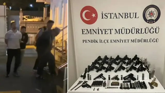 Pendik'te kaçak silah atölyesine operasyon