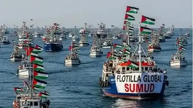 العدوان الإسرائيلي يواصل اعتداءاته على أسطول الصمود