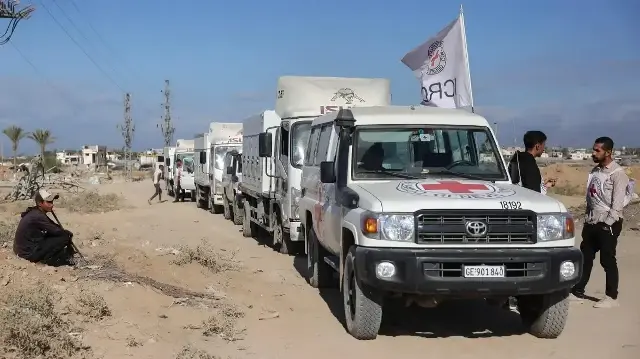 طواقم الصليب الأحمر إلى جنوب قطاع غزة لتسلم جثة أسير إسرائيلي