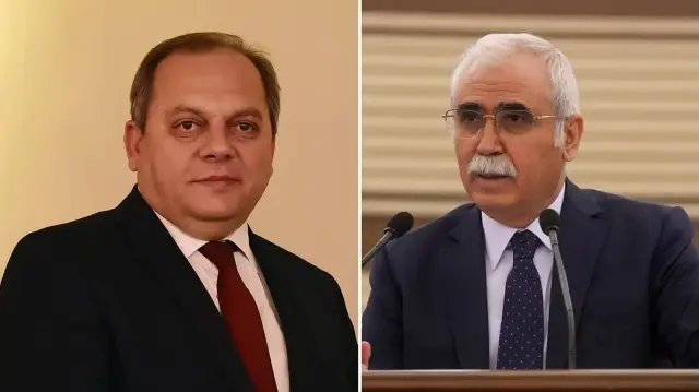 Yargıtay Başkanı Ömer Kerkez, AYM Başkanı Kadir Özkaya.