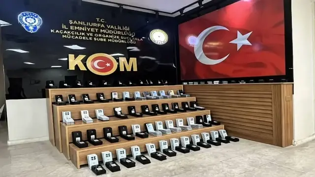 Şanlıurfa’da 9 milyon 600 bin TL değerinde 645 adet kaçak telefon ele geçirildi