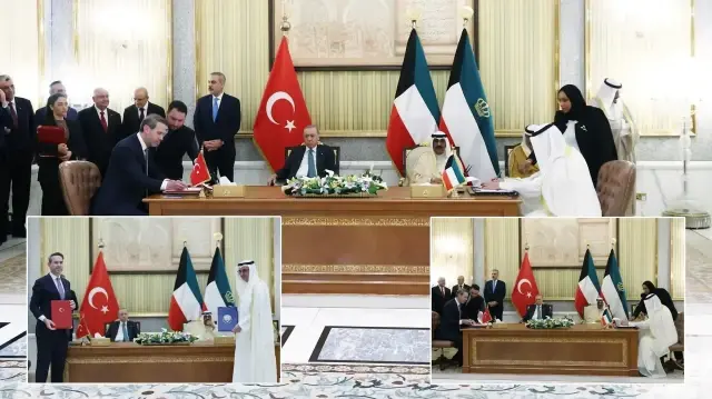 Erdoğan ve Türk heyeti Kuveyt'te