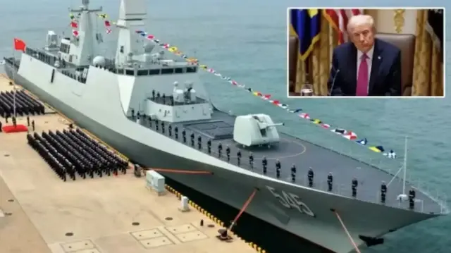 Trump admits US trails China in naval shipbuilding capacity