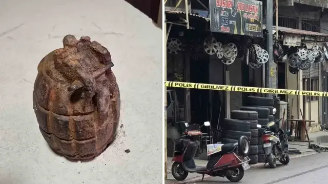 Bölgeye ulaşan uzman ekip, eski el bombasını etkisiz hale getirdi.