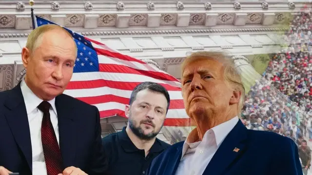 Дональд Трамп, Владимир Путин, Владимир Зеленский