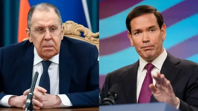 Le Ministre russe des affaires étrangères, Serguei Lavrov et son homologue américain Marco Rubio.