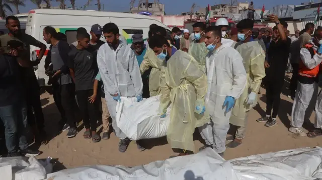 Gaza holds funeral for 54 prisoners returned with signs of torture