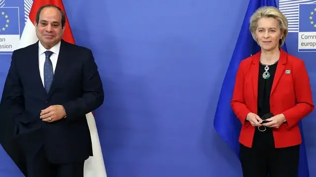 Урсула фон дер Ляйен и президент Египта Абдель Фаттах ас-Сиси