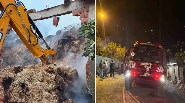 Yangının sıçradığı yapılarda büyük hasar meydana geldi