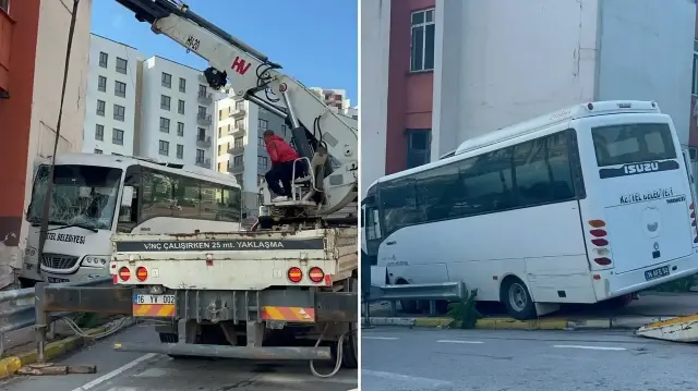 Cenaze dönüşü, polis ve yakınlarını taşıyan midibüs duvara çarptı