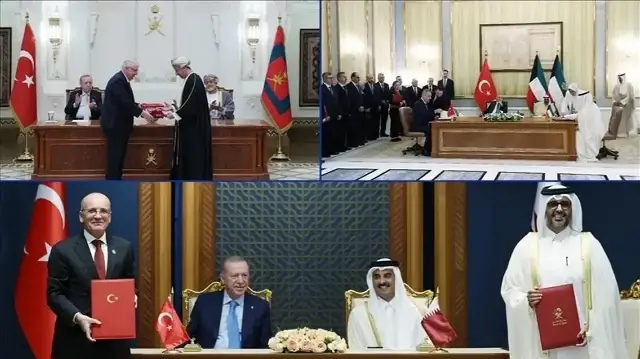 شملت الكويت وقطر وعُمان.. جولة أردوغان الخليجية تثمر 24 اتفاقية